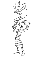 Een kleurplaat van  horton hears a who